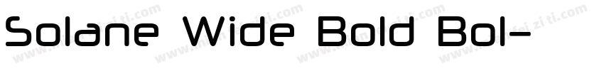 Solane Wide Bold Bol字体转换